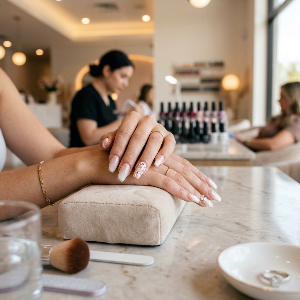 Uñas acrílicas decoradas